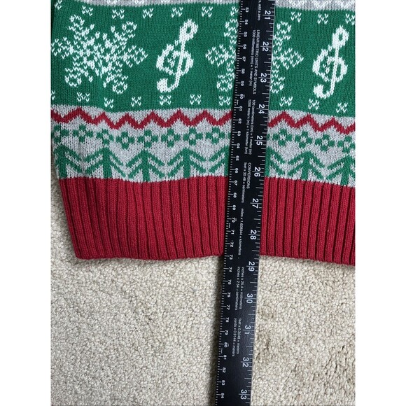 NWOT Ugly‎ Chirstmas Sweater Unisex XL Red Beatles Abbey Road Pullover Holiday - Picture 8 of 9